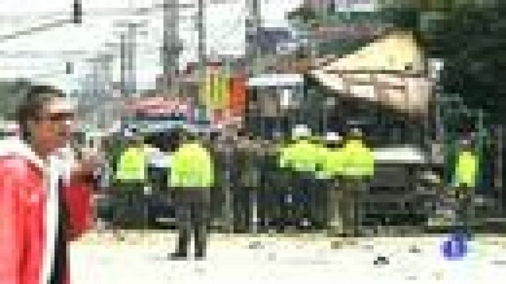 Telediario 1 - Atentado en Bogotá, Colombia
