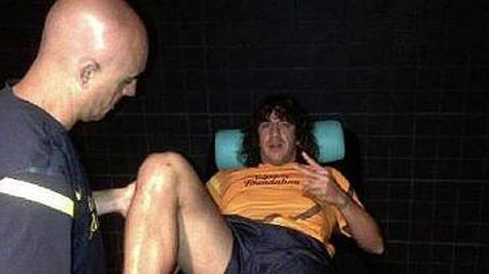 Telediario 1 - Puyol tiene muy complicado ir a la Eurocopa