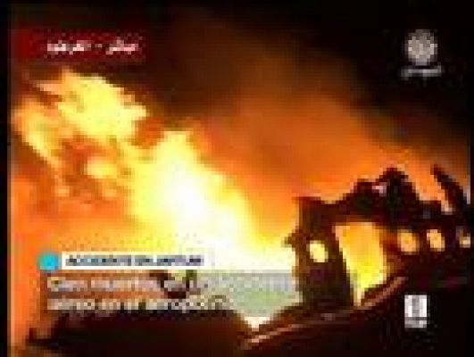 Incendio de un avión en Sudán