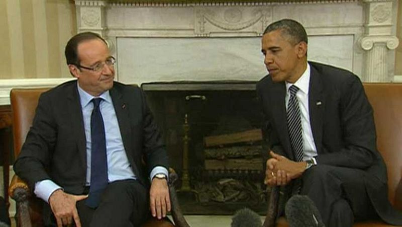 Obama y Hollande destacan la importancia de la zona euro