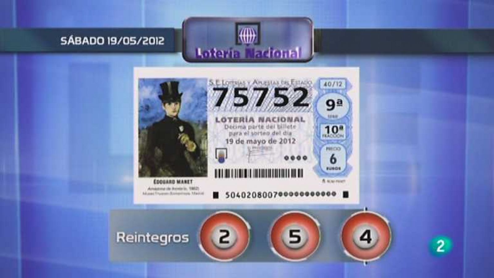 Loterías: Lotería diaria - 19/05/12 | RTVE Play