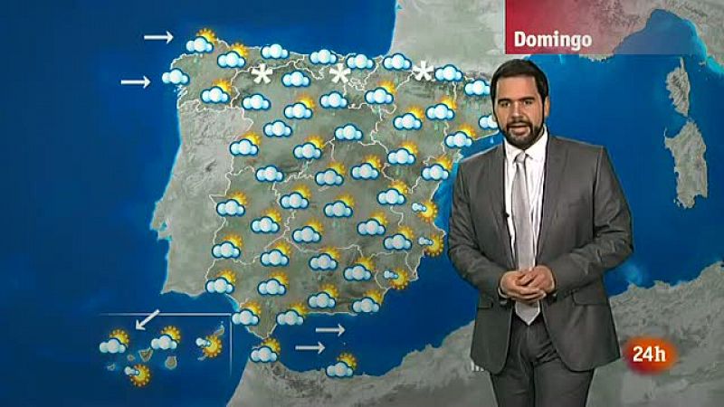 Temperaturas en descenso y chubascos en casi todo el país