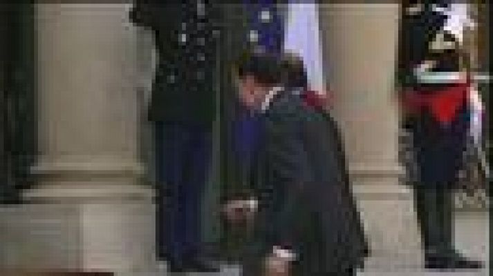 Hollande recibe a Rajoy en el Elíseo