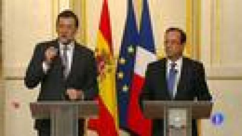  Rajoy y Hollande reclaman inyectar liquidez en el sistema financiero de los países del Euro
