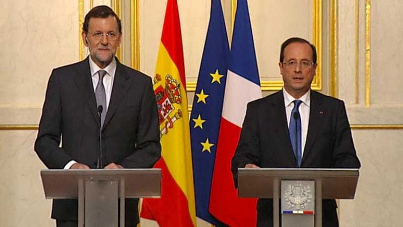  Rajoy y Hollande reclaman inyectar liquidez en el sistema financiero de los países del Euro