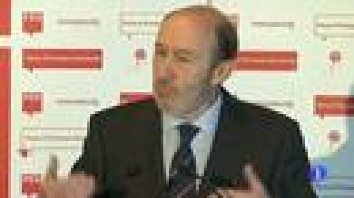 Telediario 1 - Rubalcaba en Bruselas