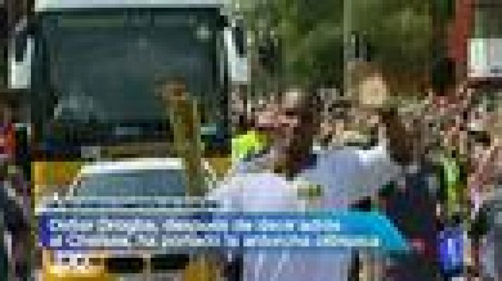 Telediario 1 - Drogba, relevista de la llama olímpica