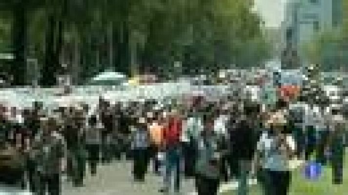 Telediario 1 - Protesta de los jóvenes mexicanos