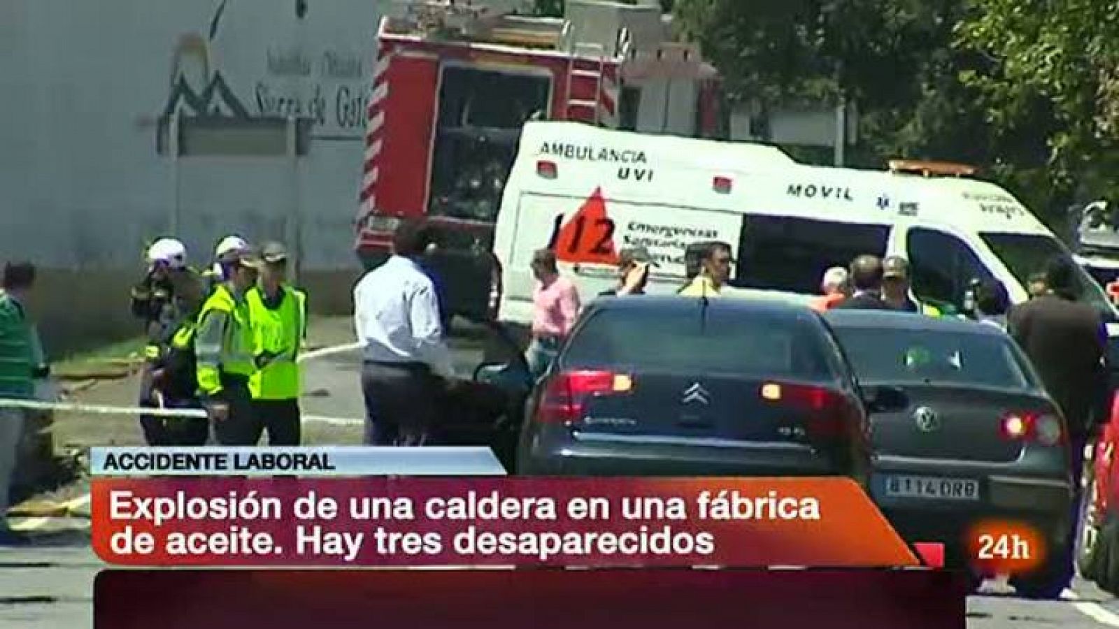 Informativo 24h: Dos heridos y tres desaparecidos en un incendio en una almazara de Moraleja (Cáceres) | RTVE Play