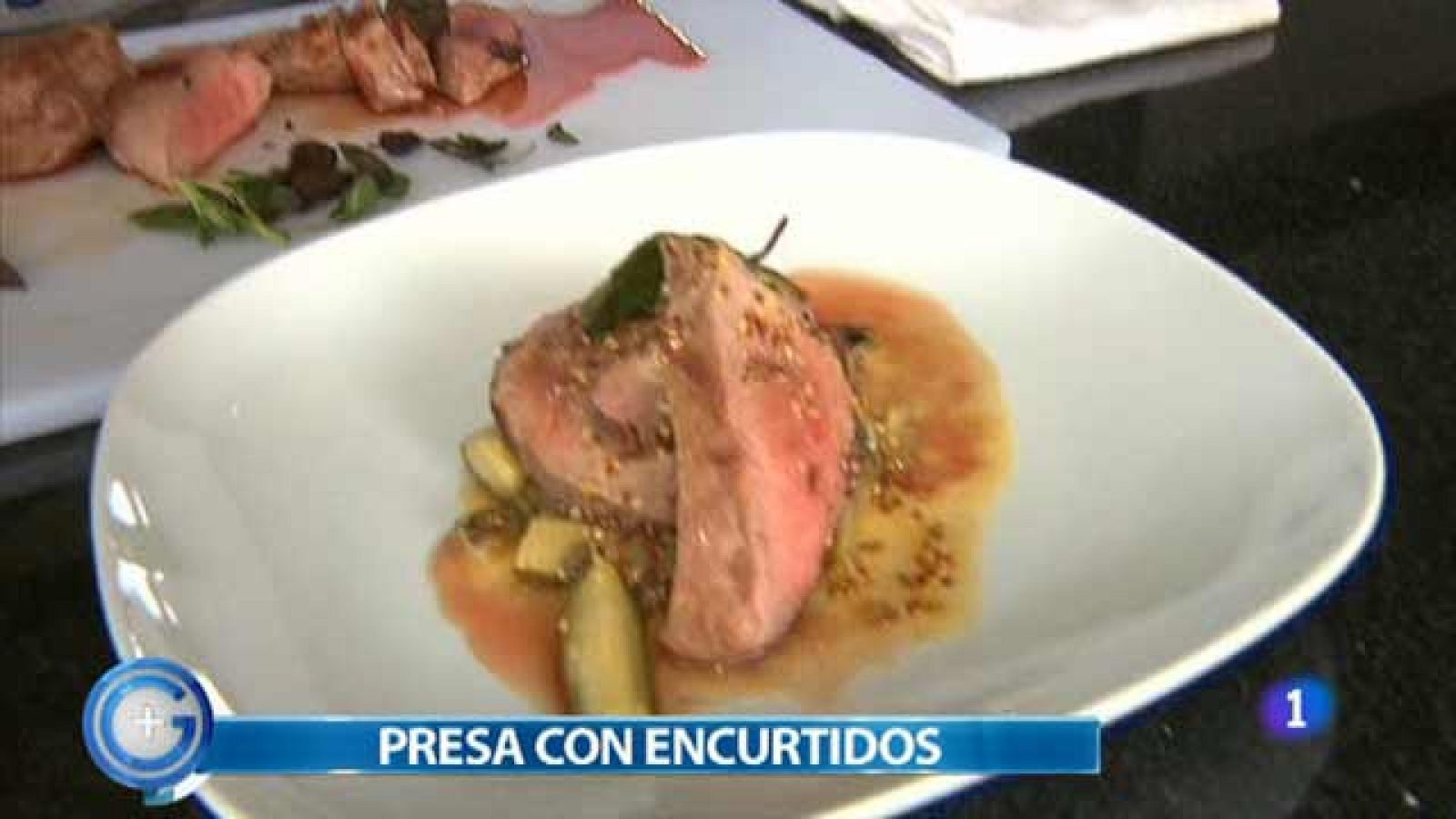 Más Gente - Más Cocina - Presa ibérica con encurtidos