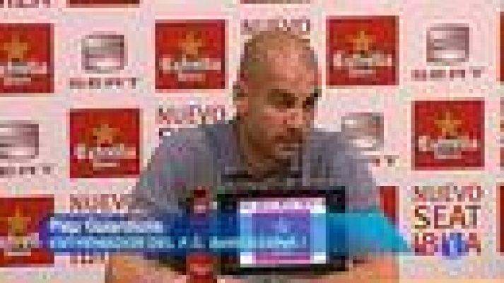 Guardiola: "Ellos parten con la ventaja del hambre de ganar un titulo"