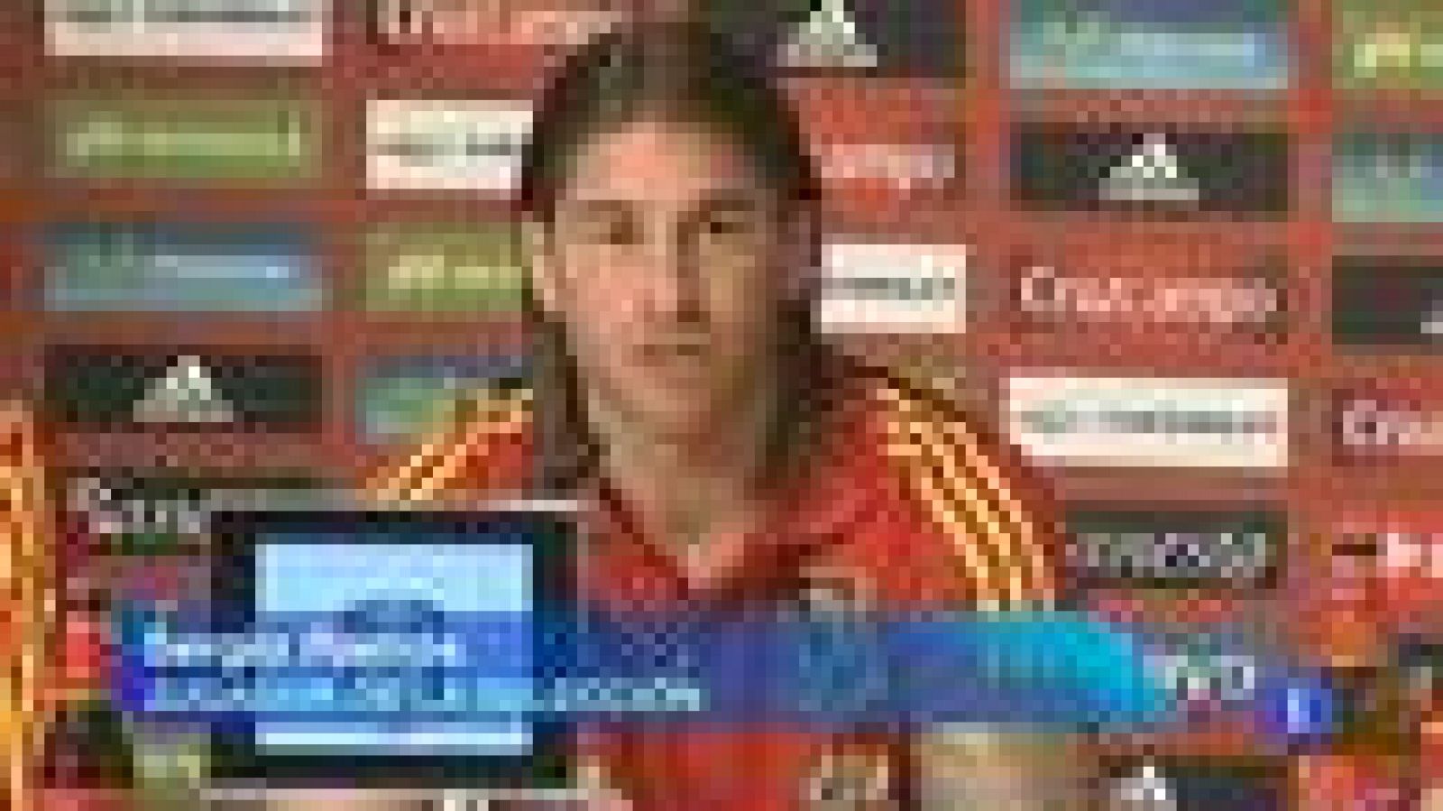 Telediario 1: Sergio Ramos: "Ahora me encuentro más cómodo de central" | RTVE Play