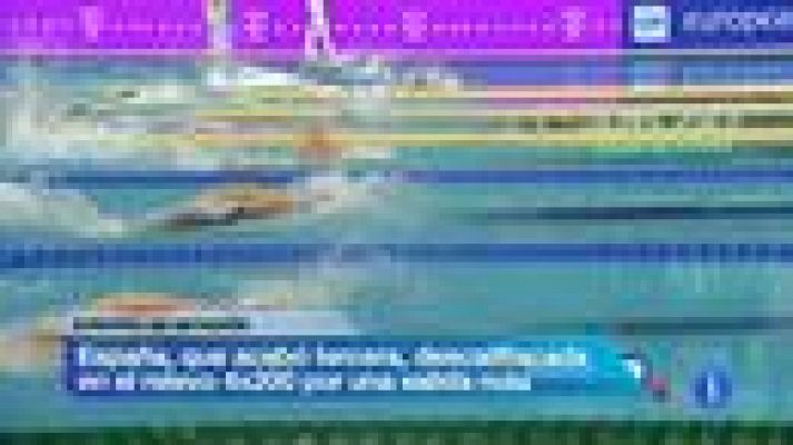 Telediario 1 - Las españolas rozan las medallas en Hungría