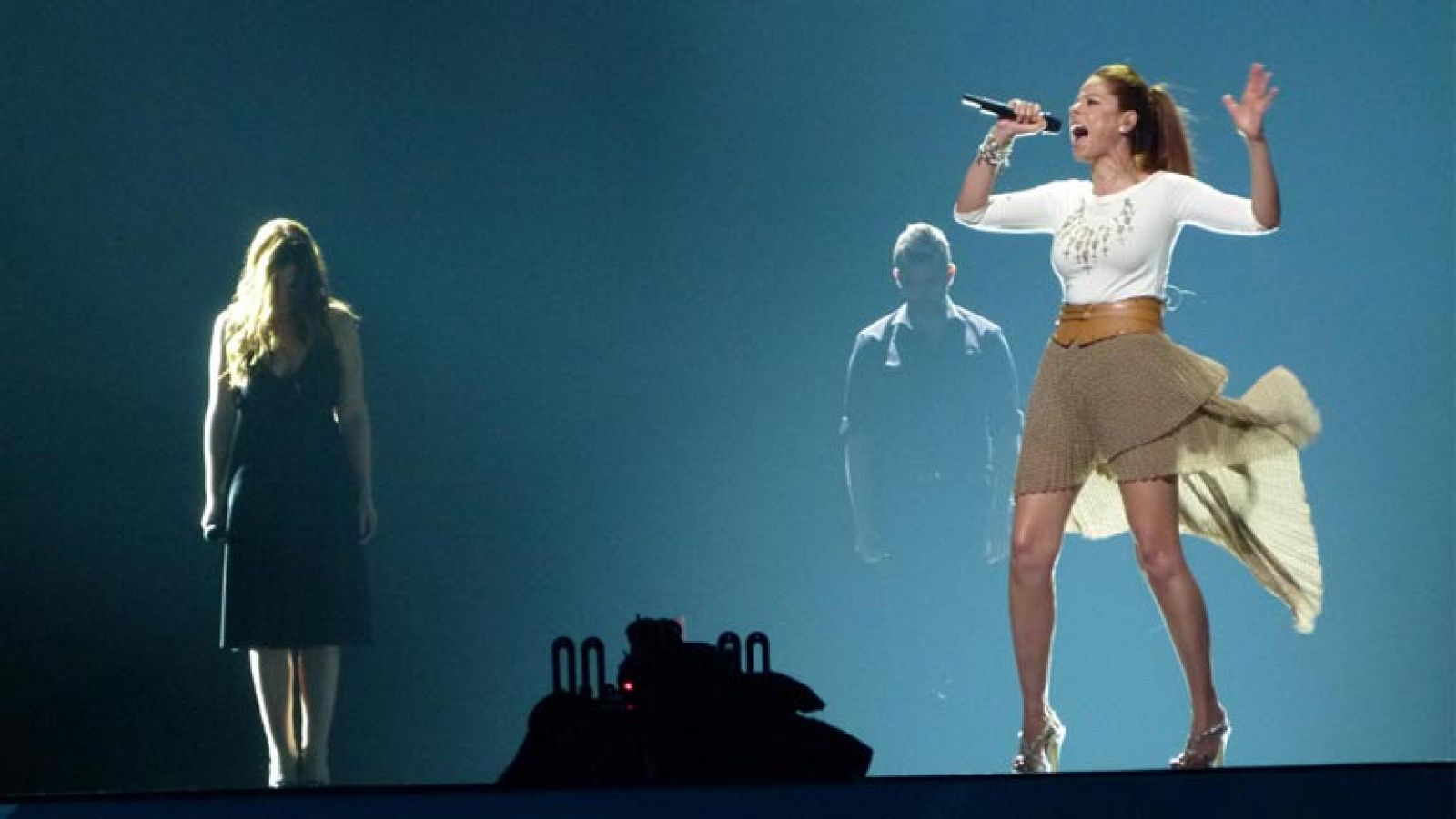 Pastora Soler antes de la final de Eurovisión en La mañana de La 1