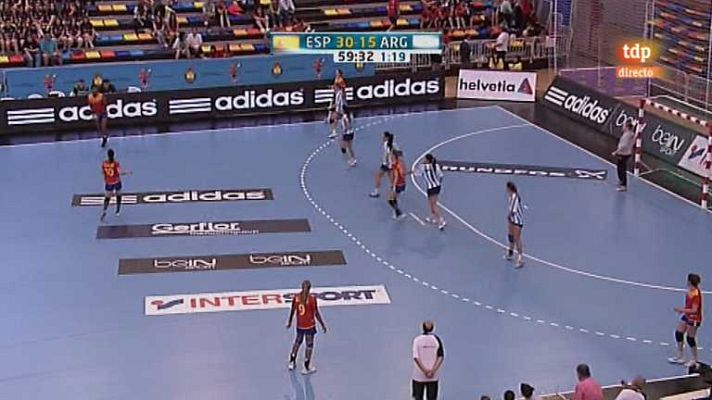 Balonmano - Preolímpico fem.: España-Argentina