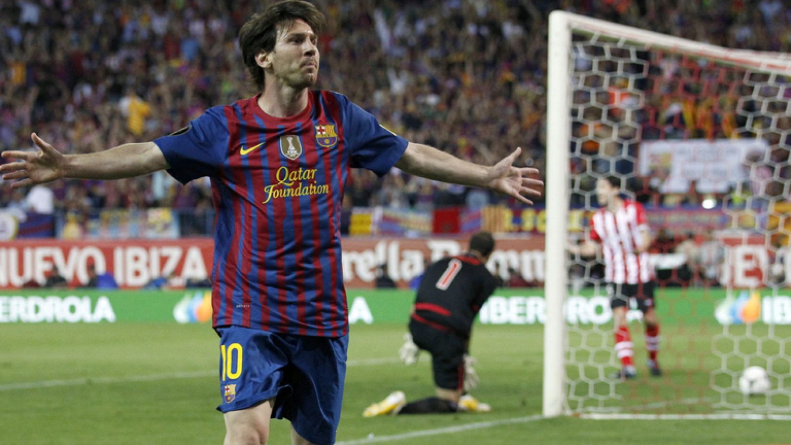 Lionel Messi ha hecho el segundo gol del Barcelona ante el Athletic de Bilbao en la final de Copa. El argentino ha disparado muy fuerte, ante lo que Gorka Iraizoz no ha podido hacer nada.