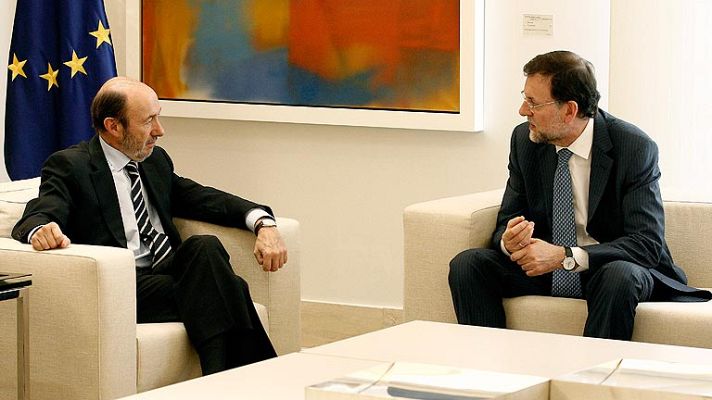 Telediario 1 - Declaraciones de Rubalcaba