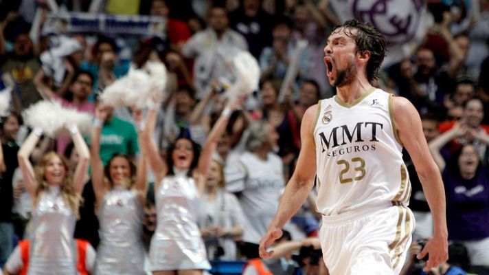 Telediario 1 - El Real Madrid iguala la eliminatoria con el Caja Laboral, 73-64