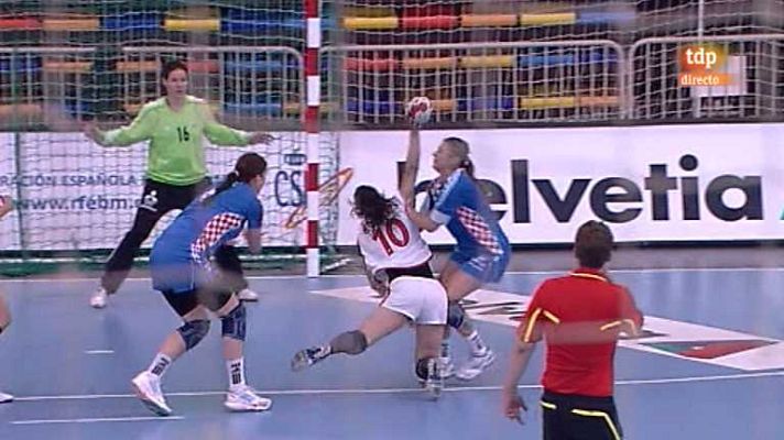 Balonmano - Preolímpico fem.: España-Croacia