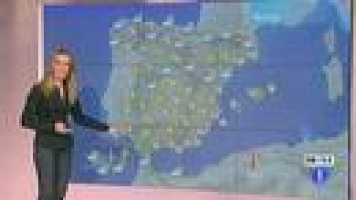 El tiempo - Posibilidad de tormentas en la cordillera cantábrica, sistema Ibérico y Pirineos