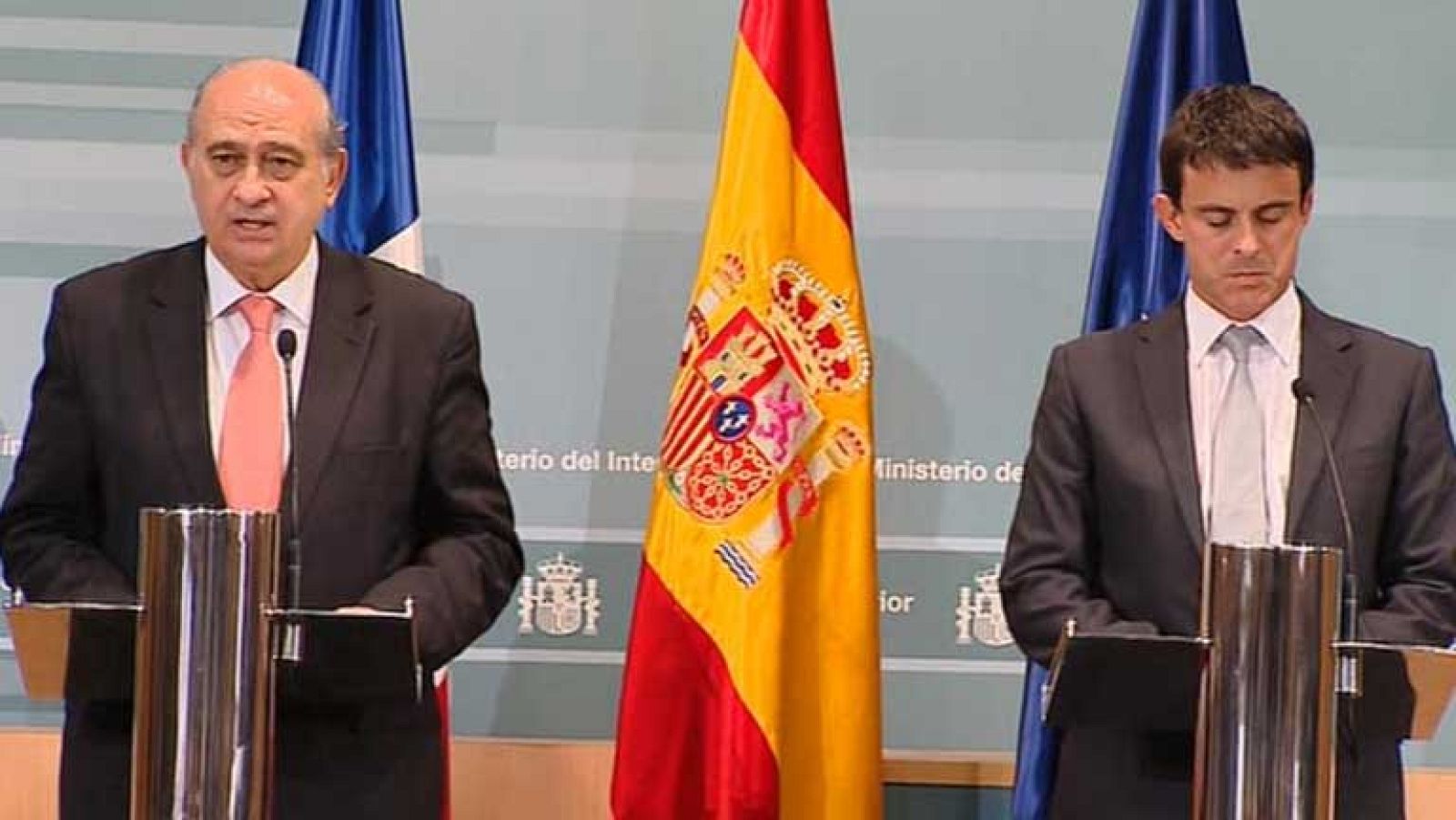 Reunión de los ministros de Interior de Francia y España