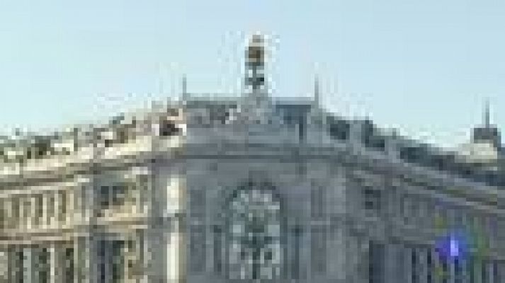 Telediario 1 - Gobernador del Banco de España