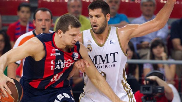 Telediario 1 - El Caja Laboral se impone al Real Madrid (82-79)