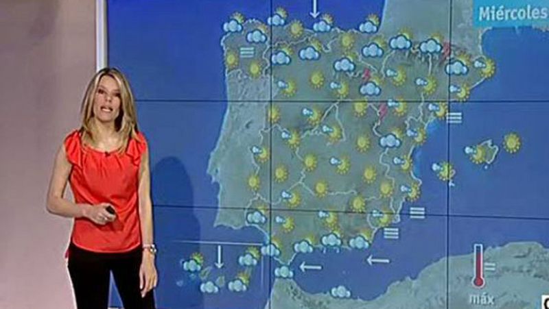 Calor y aparición de la nubosidad en el este de Andalucía