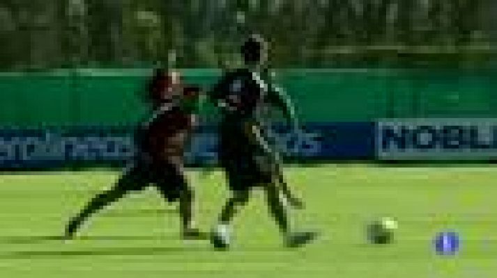 Telediario 1 - Messi, triste por la marcha de Guardiola