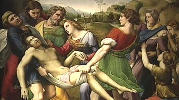 Telediario 1 - Llegada de las obras de Rafael