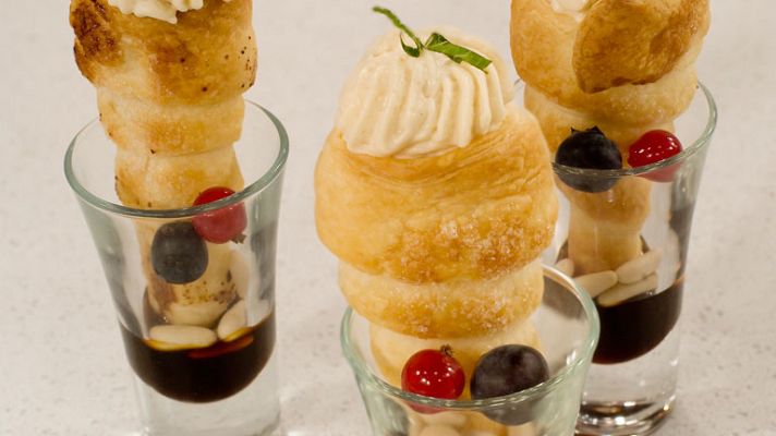 RTVE Cocina - Mini cucuruchos con crema de turrón