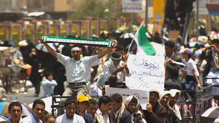 Telediario 1 - Hosni Mubarak, único dictador árabe que responde ante la justicia