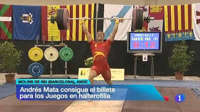 Lydia Valentín y Andrés Mata, representantes españoles de halterofilia en Londres