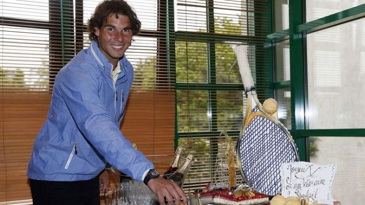 Telediario 1 - Cumpleaños de Nadal con Mónaco como invitado