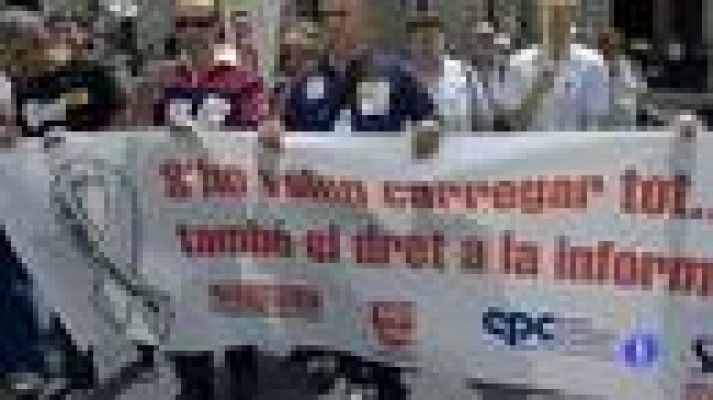 Telediario 1 - Jornada defensa medios comunicación