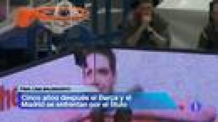 Telediario 1 - Comienza la final de la Liga Endesa, Barcelona Regal vs Real Madrid