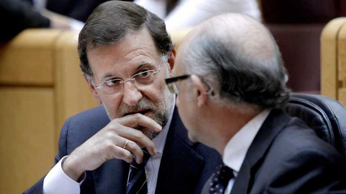 Telediario 1 - Rajoy defiende los eurobonos