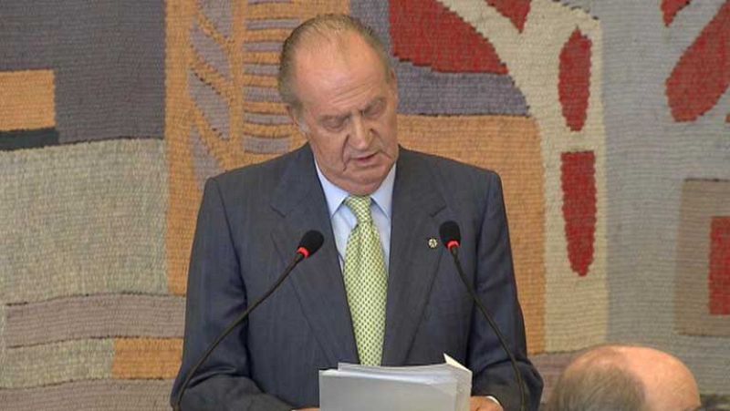 Don Juan Carlos ha pedido a Europa soluciones políticas ante la situación financiera