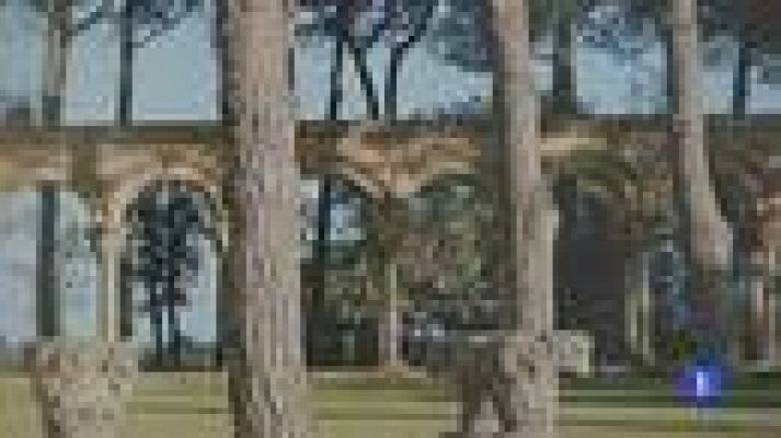 Telediario 1 - Expertos estudian la autenticidad del claustro románico hallado en Palamós