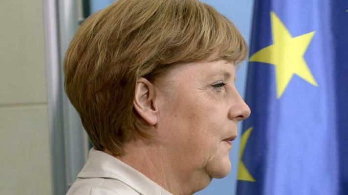 Telediario 1 - Merkel no presionará a ningún país
