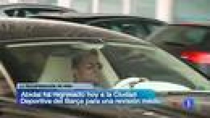 Telediario 1 - Abidal vuelve a la Ciudad Deportiva del Barça