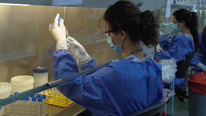 Telediario 1 - Investigación contra el SIDA