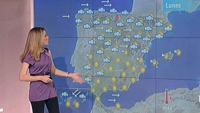 Lluvias en el norte y temperaturas más suaves