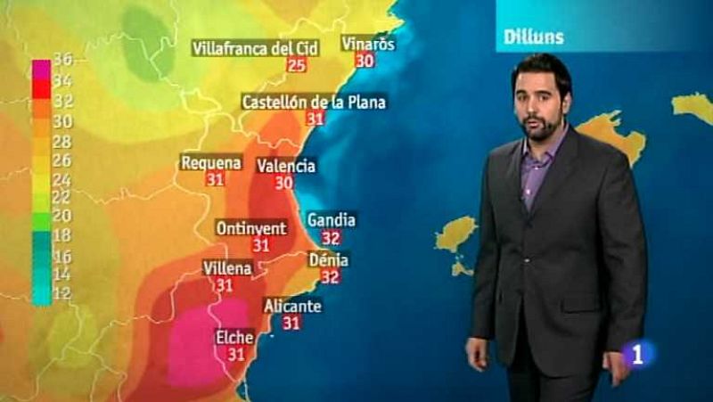 El tiempo en la Comunidad Valenciana - 11/06/12 - Ver ahora 