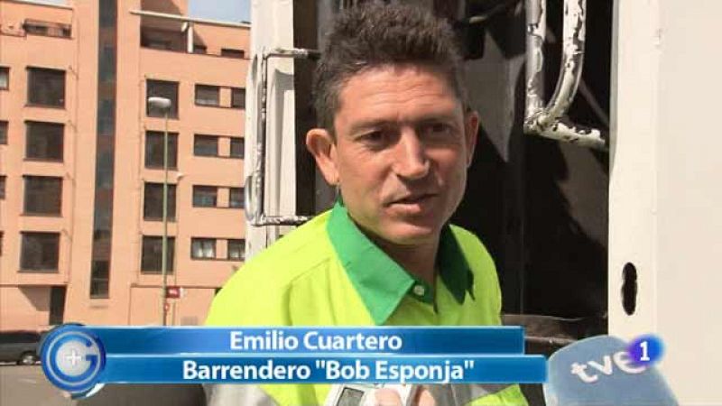 Más Gente - El barrendero 'Bob Esponja' causa furor en internet