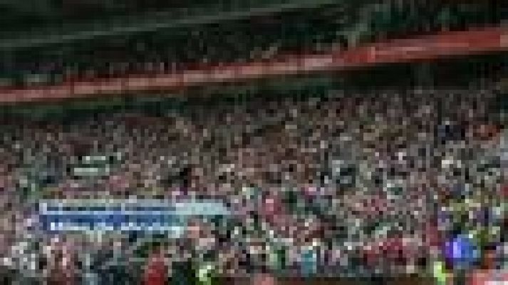 Telediario 1 - 10.000 aficionados en memoria de Manolo Preciado en el Molinón