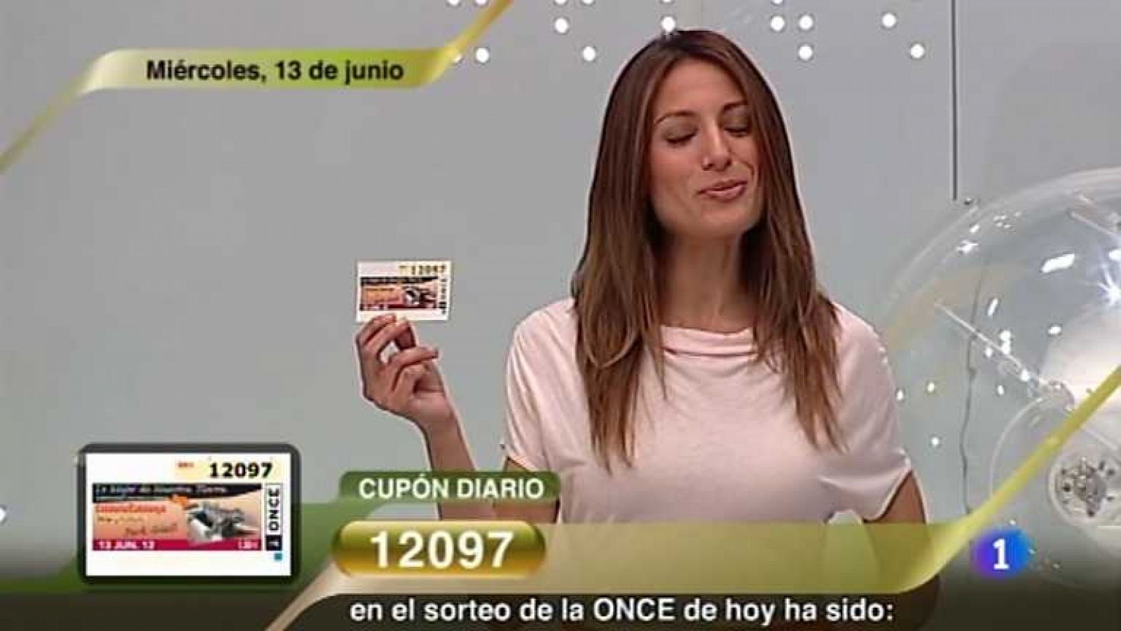 Sorteos ONCE: Sorteo ONCE - 13/06/12 | RTVE Play