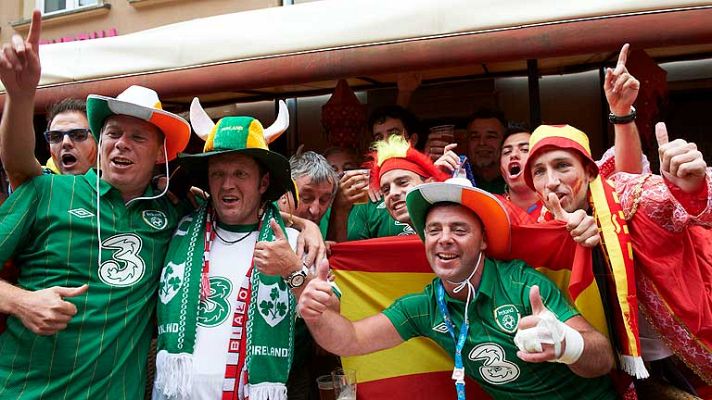 Telediario 1 - La afición española, en minoría, pretende ser la más grande