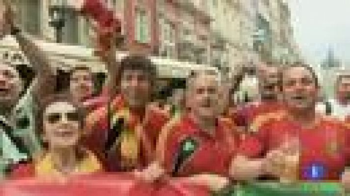 Telediario 1 - La afición española, en minoría, pretende ser la más grande