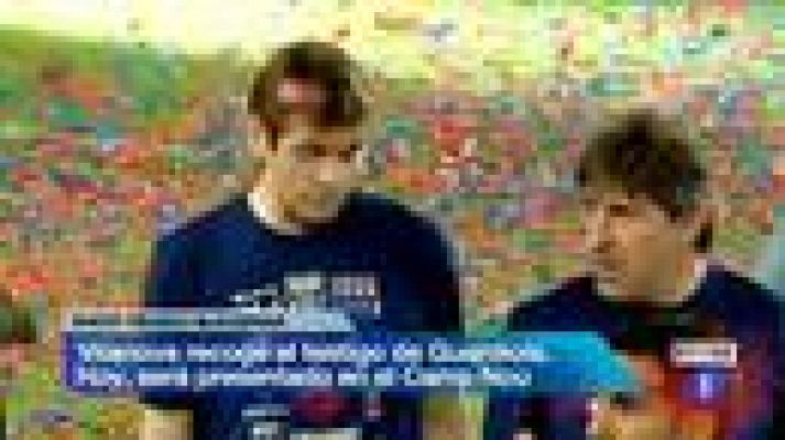 Telediario 1 - Tito Vilanova se presenta este mediodía